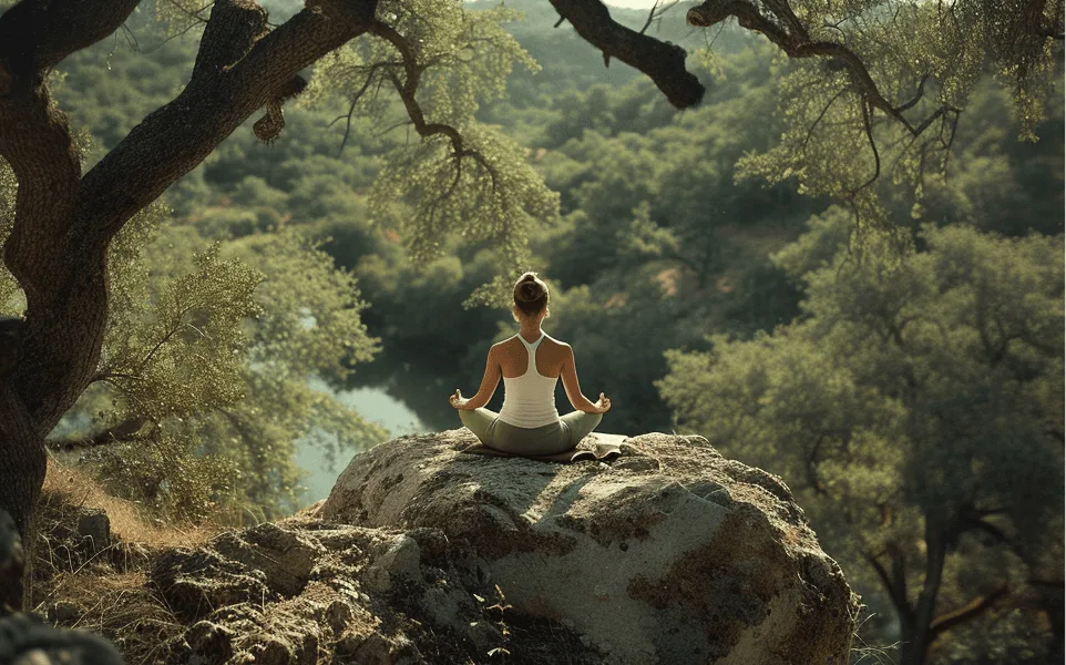 Woman breathing