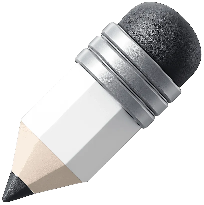 Weißer Bleistift