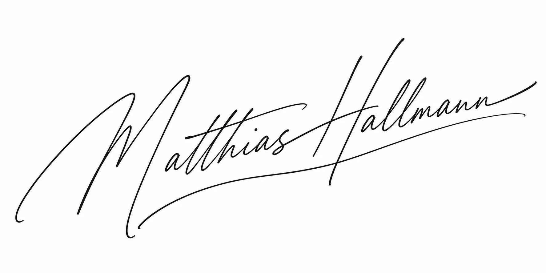 Unterschrift von Matthias Hallmann